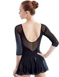 Black Leotard For Women 34 Sleeves