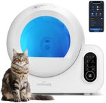 Nobleza Self Cleaning Cat Litter Tray, 70L Extra Large Automatic Cat Litter Tray APP Control, Smart Robot Litter Box for Multiple Cats, Triple Odour Control, Includes Trash Liner, Safety Protection