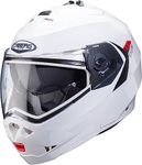 Caberg Duke X Modular Motorcycle Flip Front Helmet Metal Gloss White (M)