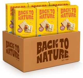 Back To Nature Crispy Wheat Crackers, Dairy Free, Non GMO, 6.5 Ounces (Pack Of 6)