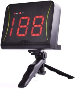 DRM Golf Swing Speed Radar with Red Digital Display and Voice Out, Hands Free, Free Standing, Portable Golf Speed Training Aid, Golf Gift