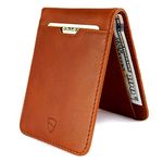 Vaultskin Cognac Leather Men's RFID Wallet (CWMANHC)