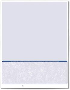 VersaCheck ValueChex - 500 Blank Business Voucher Checks - Blue Classic - 500 Sheets Form #1002 - Check on Bottom