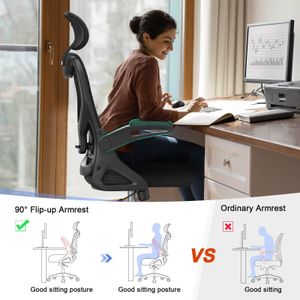Ergonomic High Back Office Chair – Adjustable Lumbar Support