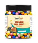 TINGA TOLI Chewing Gum Balls Pack of 1 of 300 Grams Sugar Coated Bubble Gums Bubblegum Flavour Candy [Jar Pack]