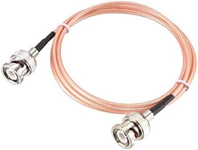 uxcell BNC Male to BNC Male Coax Cable RG316 Low Loss RF Coaxial Cable 50 Ohm 4 Ft for Video Signals,CCTV,DVR,Camera