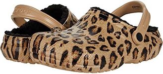 Crocs Unisex-Adult Classic Lined Graphic Animal Print Clog, Leopard, Or Whatever, 4