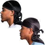 Veeta Superior Velvet Durag (Black) Superior Silky Durag (Black)