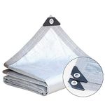 99% Aluminet Shade Cloth for Car/Dogs/Greenhouse, Heavy Duty Reflective Shade Cloth Mesh Sun Screen Fabric Shade Tarp with Grommets, HDPE-Thick and Durable (Size : 3×5m)