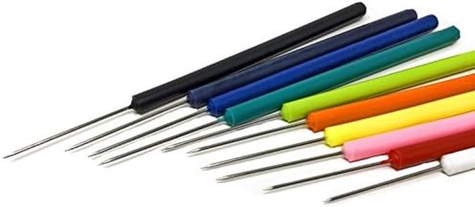 Edu-Labs Assorted Multicolor Lab Dissecting Teasing Needles with Plastic Handles