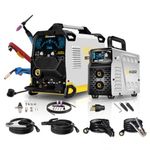SSIMDER MIG Welder 200A Plasma Cutter Welder Combo 10 in 1 multiprocess Welder Pulse MIG/Gas MIG/Flux Core/HF TIG/Stick/Cut Aluminum Welder Welding Machine with Lift TIG/Stick Welder for Home DIY