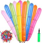 100Pcs Rocket Balloons with Air Pum