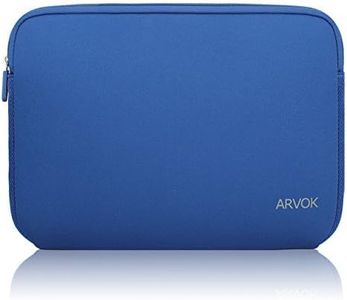 Arvok 17-17.3 Inch Laptop Sleeve Multi-Color & Size Choices Case/Water-Resistant Neoprene Notebook Computer Pocket Tablet Briefcase Carrying Bag/Pouch Skin Cover for HP/Dell/Lenovo/Asus/Acer Dark Blue