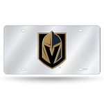 Rico LZS9901 NHL Golden Knights Las Vegas Silver Laser Tag Sports Fan Automotive Accessories, Multicolor, One Size