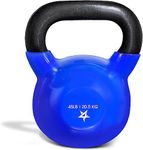 Yes4All Vinyl Coated Kettlebell Weights – Great for Full Body Workout and Strength Training – Vinyl Kettlebell 45 lbs