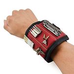 VEEMIZO Magnetic Wrist 3 Powerful Magnets Wrist Arm Strap Magnetic Wristband Tool Holder Holding Drill Bits, Nails, Screws, Bolts, Screwdriver Bits, Other Metal Tools for Save Time Worker