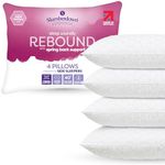 Slumberdown Pillows 4 Pack Hotel Quality – Firm, Plump Hypoallergenic Pillows for Back & Side Sleepers, Sleep Better. Feel Better