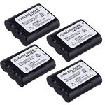 Rechargeable Cordless Phone Battery 3.6V 1500mAh NI-MH Batteries for Panasonic P-P511 PP511A N4HKGMA00001 KXTGA510M KX-TGA510m KX-TGA510A KXTGA510 KX-TGA273S KXTGA273 Type 24 (4)