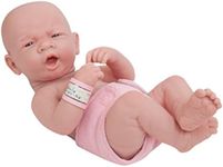 (First Yawn- Real Girl) - La Newborn Boutique - Realistic 36cm Anatomically Correct Real Girl Baby Doll - All Vinyl "First Yawn" Designed by Berenguer - Made in Spain