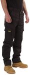 SITE KING Mens Cargo Combat Work Trousers Sizes 28 to 56 with Button & Zip Fly (42 Waist / 31) Black