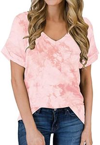 MIHOLL Women's Short Sleeve Shirts Summer Loose Casual T-Shirt Tops