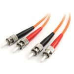 StarTech.com Multimode 62.5/125 Duplex Fiber Patch Cable ST - ST - 1m (FIBSTST1)