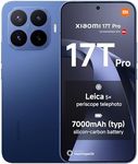 XIAOMI 17T Pro, Smartphone 12+512 GB, 6.83" 144Hz eye-care display, 7000mAh (typ) Silicon-carbon Battery, Leica 5x Telephoto, 100W HyperCharge, Deep Blue, 1 year extra warranty
