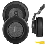 Geekria QuickFit Replacement Ear Pads for AKG K845BT, K845, K545, K540 Headphones Ear Cushions, Headset Earpads, Ear Cups Cover Repair Parts (Black)