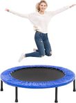 REZNOR Portable 40 inch Trampoline Heavy Mould Finish with Safety Pad Best Gift for Birthday Kids-Babies-Children Indoor/Outdoor Play, Weight Capacity 220lbs