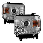 Spyder Auto PRO-YD-GS14V2-LBDRL-C GMC Sierra LED Projector Headlight