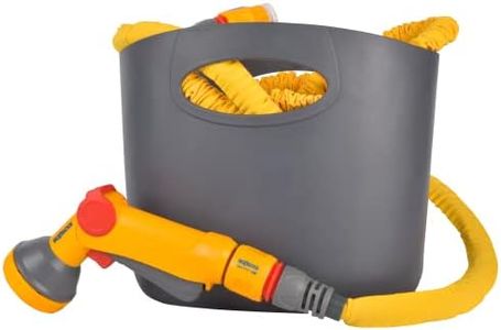 HOZELOCK - Kit Complet d'Arrosage Superhoze City 7,5 M : Idéal pour Petits Espaces Extérieurs, Balcons, Terrasses, Tuyau Extensible (3x sa Longueur Initiale), 2 Raccords, Prêt à l'Emploi [100-100-215]