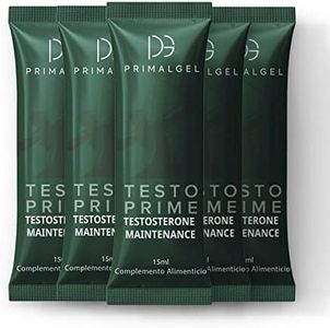 PrimalGel Suplemento Potenciador Testosterona Hombres - Fórmula Avanzada con Maca, Ginseng y Zinc - Energía, Vitalidad y Rendimiento - 100% Natural - 10 Sobres de Gel Líquido