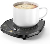 HX HECLX Mug Warmer Coffee Warmer for Desk Heater Accessories 131℉/149℉/167℉ Adjustable Temperature 25W 4h Auto Shut Off-Setting Cup Warmer for Coffee, Beverage, Milk, Tea, Water (Mug Not Included)
