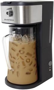 West Bend IT500-W Iced Coffee Maker or Iced Tea Maker Includes an Infusion Tube to Customize the Flavor, Features Auto Shut-Off, 2.75-Quart, Black