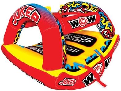 Wow Sports Joker Towable Tube - 1-3 Person - 510 lb Capacity - Standing Design - for Boating - Youth & Adults