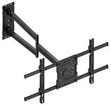 WHYFONE Corner TV Mount,Long Arm TV Wall Mount with 33inch Extension,Full Motion TV Wall Mount Swivel and Tilt Heavy Duty,90 Degree TV Bracket,Fit 32-70''TV, Single Stud,Load 88lbs,Max VESA 600x400mm