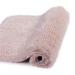 Walensee Large Bathroom Rug (24 x 36, Dusty Pink) Extra Soft and Absorbent Shaggy Bathroom Mat Machine Washable Microfiber Bath Mat for Bathroom, Non Slip Bath Mat, Luxury Bathroom Floor Mats