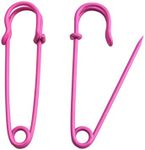 Wuuycoky Pink 63mm Length Safety Pin Safety Blanket Pin Pack of 12