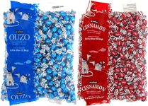 Candy Bulk: Krinos Ouzo & Krinos Cinnamon Hard Candy Bags - Hard Candy Bulk Candies - Bonbon - Individually Wrapped Candy - Candy Bags - Candy Mix - Bulk Candy Pack of 2