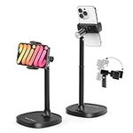 ULANZI Cell Phone Stand Mount for Desk, Vijim HP004 Adjustable Height & Angle Phone Holder, 360 Degree Rotating Desktop Phone Stand Compatible with iPhone, Samsung and All Phones