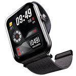 boAt Xtend Plus Smart Watch w/ 1.78" (4.5 cm) AMOLED Display, Coins, Advanced BT Calling, 100+ Sports Mode, Always On Display, HR & SP02 Monitoring & Stress Monitoring(Metallic Black)