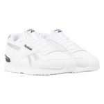 Reebok Women's Glide Ripple Clip Running Shoes, White/White/Silver Metallic, 6 UK