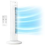 Pro Breeze® 30-inch Tower Fan with Oscillation, Ultra-Powerful 60W Motor, Remote Control, 7.5 Hour Timer and 3 Cooling Fan Modes for Home and Office