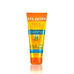 VLCC Matte Look Spf 30 PA ++ Sunscreen Gel Crème - 100g + 25g Extra - Helps Depigmentation, Non-Greasy Tinted Matte Formula with Broad Spectrum Protection.