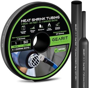 GEARit Heat Shrink Tubing - 3:1 Ratio Adhesive Lined, Marine-Grade Waterproof Industrial Shrink Wrap, Dual-Wall Tubing, UL Approved