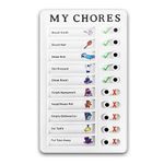 Anshez Reusable and Detachable My Chore Chart for Kids and Adults Daily to Do List Board, Reminder Board for Home and Office - Pack of 1