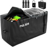 Mockins XL 25 Cu Ft Waterproof Cargo Bag for Hitch Carrier | 60"L x 31"H x 24"W Soft Shell Trailer Hitch Cargo Carrier Bag | Abrasion Resistant Vinyl Hitch Storage Bag | Cargo Carrier Hitch Mount Bag