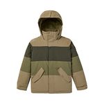 Burton Boy's Symbol Snowboard Jacket, Kelp/Forest Night/Martini Olive, 128 UK