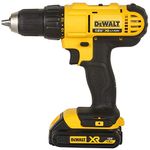 DEWALT DCD771S2 18V 13mm XR Li-ion Cordless Compact Drill Machine Driver with 2x1.5 Ah Batteries included