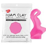 BOHS Pink Modeling and Slime Foam Clay, Air Dry, for School Arts & Crafts Project,1.1 Pound,Age 3 Years & up